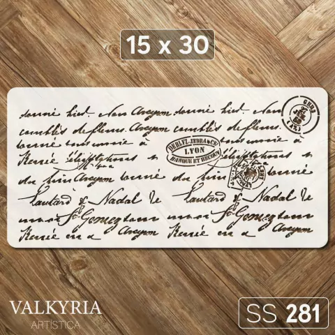 Stencil 15 x 30 "Escrituras" | SS 281