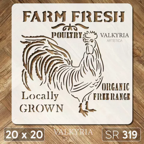 Stencil 20 x 20 "Farm Fresh" | SR 319