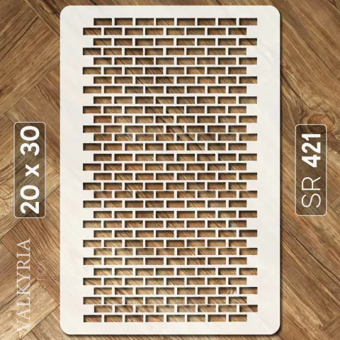 Stencil 20 x 30 "Ladrillos Chicos" | SR 421