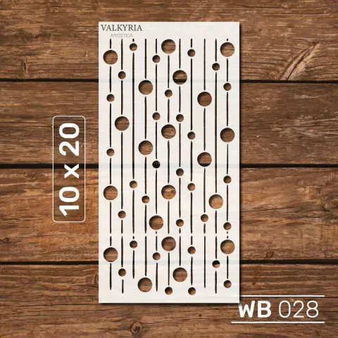 Stencil 10 x 20 "Circulos y Líneas" | B028