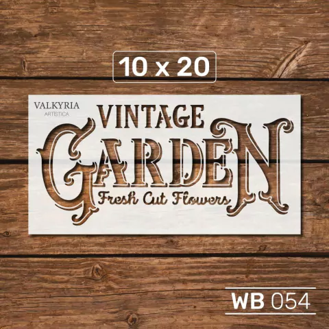 Stencil 10 x 20 "Vintage Garden" | B054