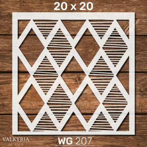 Stencil 20 x 20 "Geométrico con Lineas" | G207