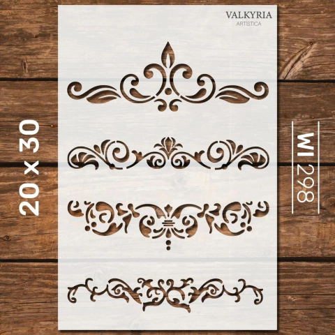 Stencil 20 x 30 "Ornamentos" | I298