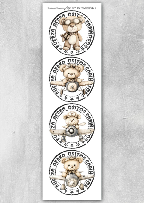 Transfer UV 29 x 8,5 "Ositos 2" | BV 116 - comprar online