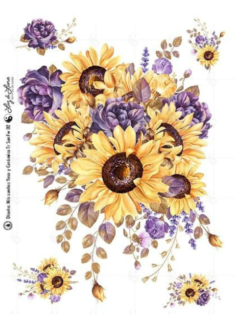 Transfer Color A4 "Girasoles 2" | LT 067 - comprar online