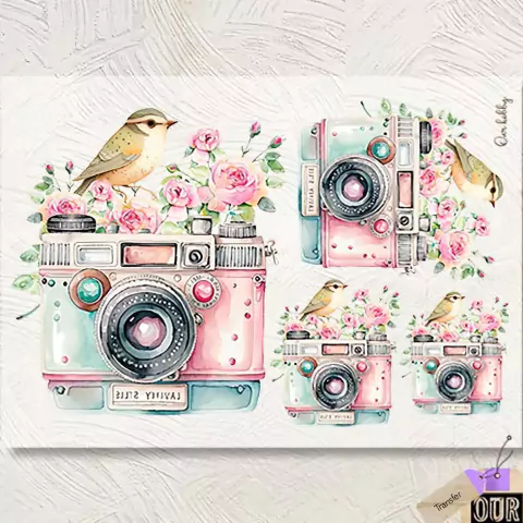 Transfer Color A4 "Pajaritos en Cámara" | TH 005