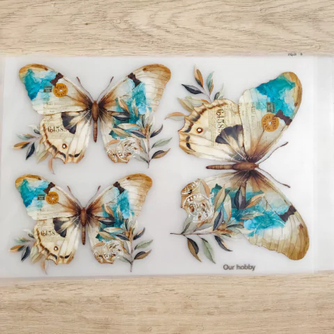 Transfer Color A4 "Mariposas Rusticas" | TH 052