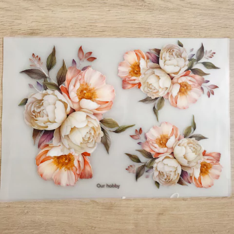 Transfer Color A4 "Bouquet de Flores" | TH 050
