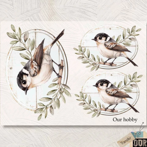 Transfer Color A4 "Pajarito con Ramitas" | TH 080 - comprar online