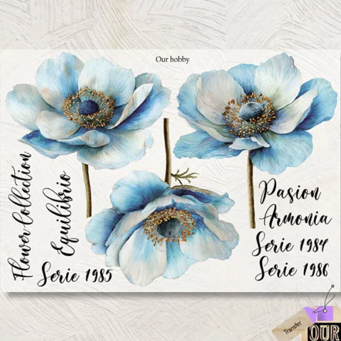 Transfer Color A4 "Flores 3" | TH 128 - comprar online