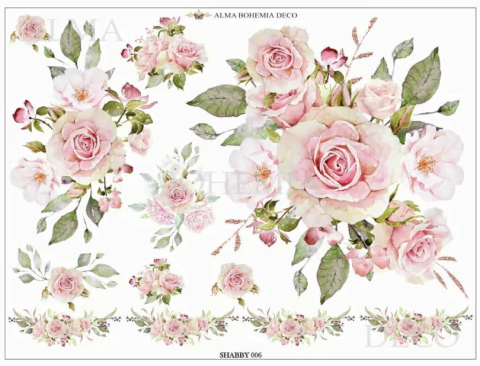 Transfer Color 25 x 20 "Flores 1" | AT 007 - comprar online
