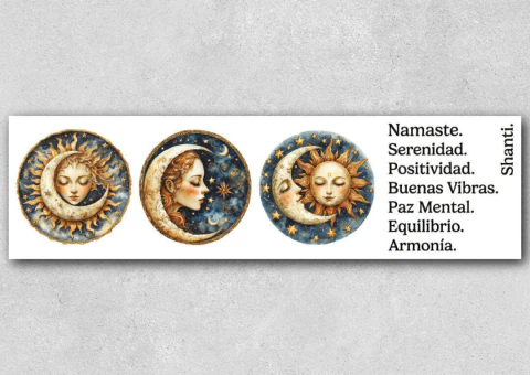 Transfer UV 34 x 9 "Sol y Luna 1" | VK 211 - comprar online