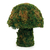 Cogumelo decorativo coberto com musgo verde, ideal para decoração rústica.