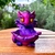Incensario Cascata Dragao Baby Roxo 12cm - comprar online