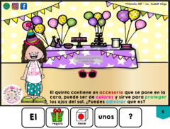 Cuento interactivo - El cumpleaños de Melissa en internet