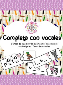 Completa con vocales ANIMALES