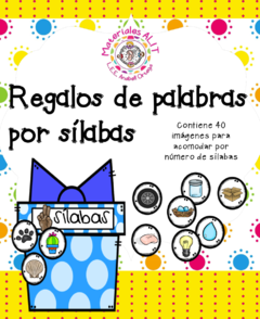 Regalos de palabras por sílabas