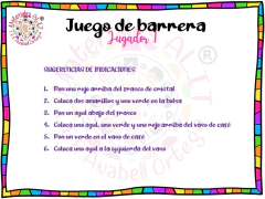 Juego de la barrera - MaterialesALIT
