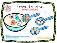 Ordena las letras