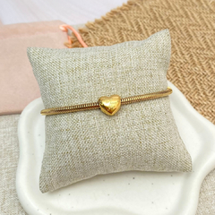 Charm corazón liso dorado - 0458CH en internet