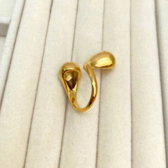 Anillo gota irregular dorado - 2310L7 - comprar en línea