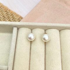 Broquel perla 8mm. Dorado - 2450B - comprar en línea