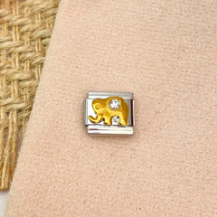 Charm elefante con cristal bicolor - 2478CH