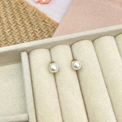 Broquel perla 6mm. Dorado - 2546B en internet