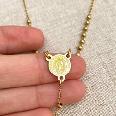 Rosario Virgen de Guadalupe 3mm. Dorado - AC028 en internet