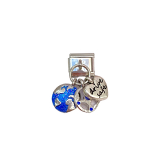 Italian charm colgante plateado "Drive safe" - ACH041 - comprar en línea