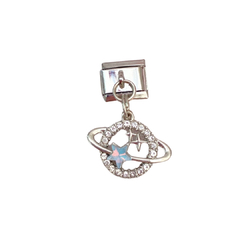 Italian charm colgante plateado planeta estrella - ACH045 - comprar en línea