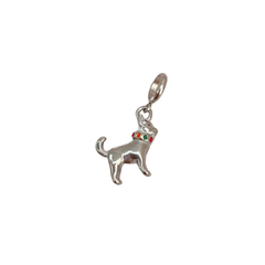 Charm perro con collar plateado - ACH054 - comprar en línea