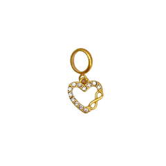 Charm silueta de corazón dorado - ACH058 - comprar en línea