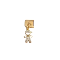 Italian charm niño dorado - ACH077 - comprar en línea