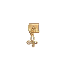 Italian charm mariposa dorado - ACH079 - comprar en línea