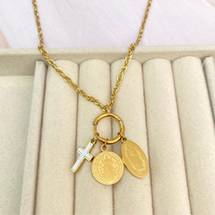 Collar religioso dorado - ADC053 - comprar en línea