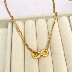 Collar infinito dorado - ADC054 - comprar en línea