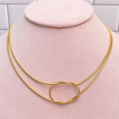 Collar nudo dorado - ADC076 - comprar en línea