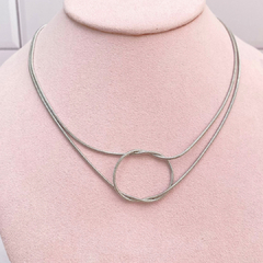 Collar nudo plaetado - ADC077 - comprar en línea