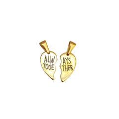 Duo dijes "ALWAYS TOGETHER" dorado - ADJ008 - comprar en línea