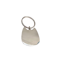 Llavero cara de gato plateado 3cm. - ALV019 - comprar en línea