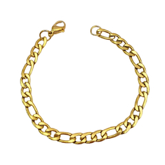 Pulsera cartier 6mm. 22cm. dorada - AP013