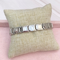 Brazalete italiano fuerza, suerte y amor plateado - APU088 en internet