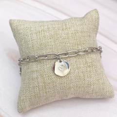 Pulsera dijes mariquita plateada - APU106 en internet