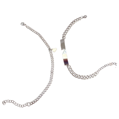 Duo esclavas corazón plateadas - APU118 - comprar en línea
