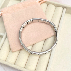 Brazalete italiano plateado - APU133 - Taibell