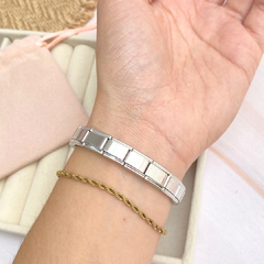 Brazalete italiano plateado - APU133 en internet