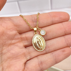 Collar Virgen de Guadalupe ovalada - CD004 - comprar en línea