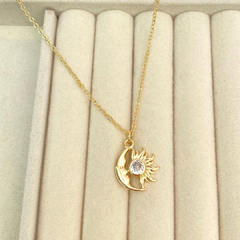 Collar sol y luna - CDC038 - comprar en línea