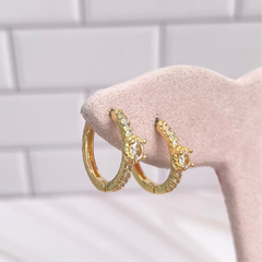 Arracada zirconia oval 17mm. - CHU024 en internet